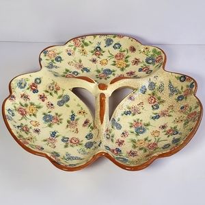 Vintage Chintz 3 part Serving Dish Serveware